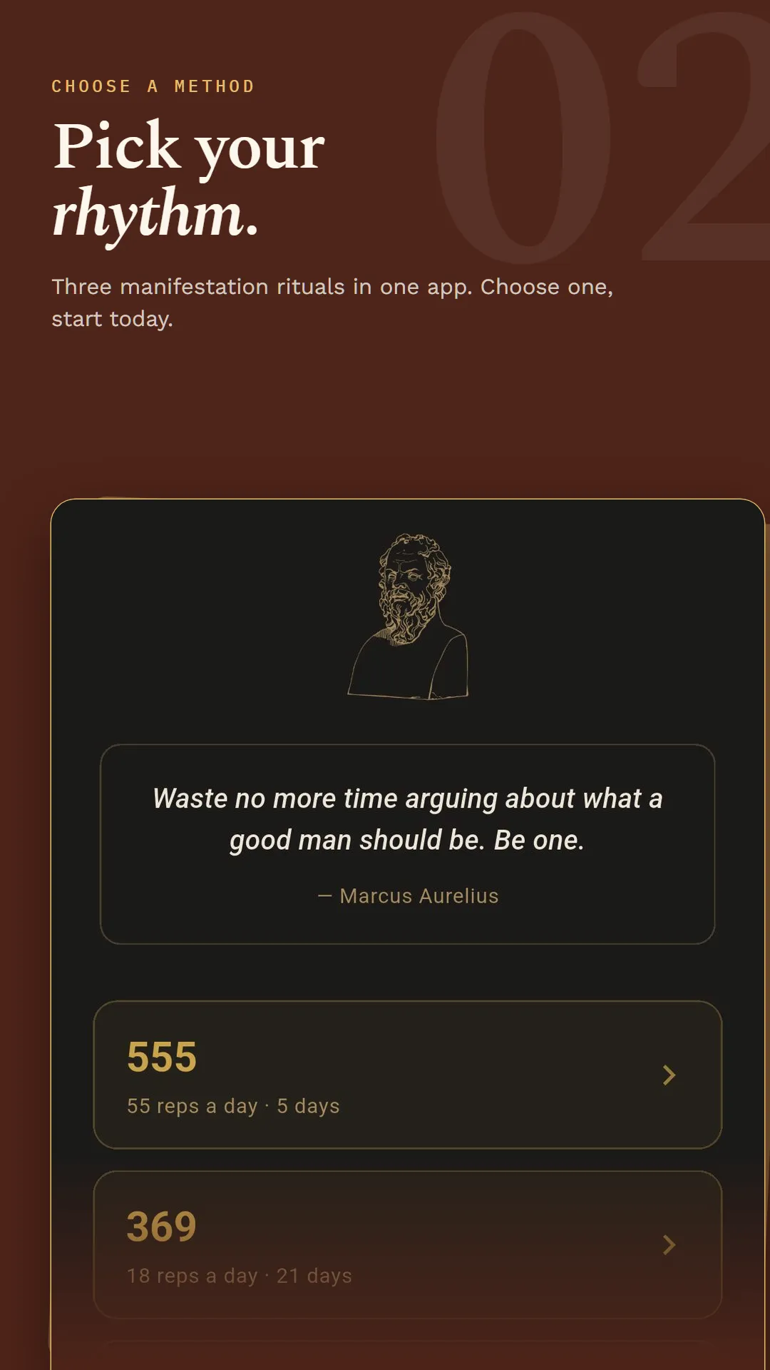 Choosing a method: 555, 369 or 100/7.